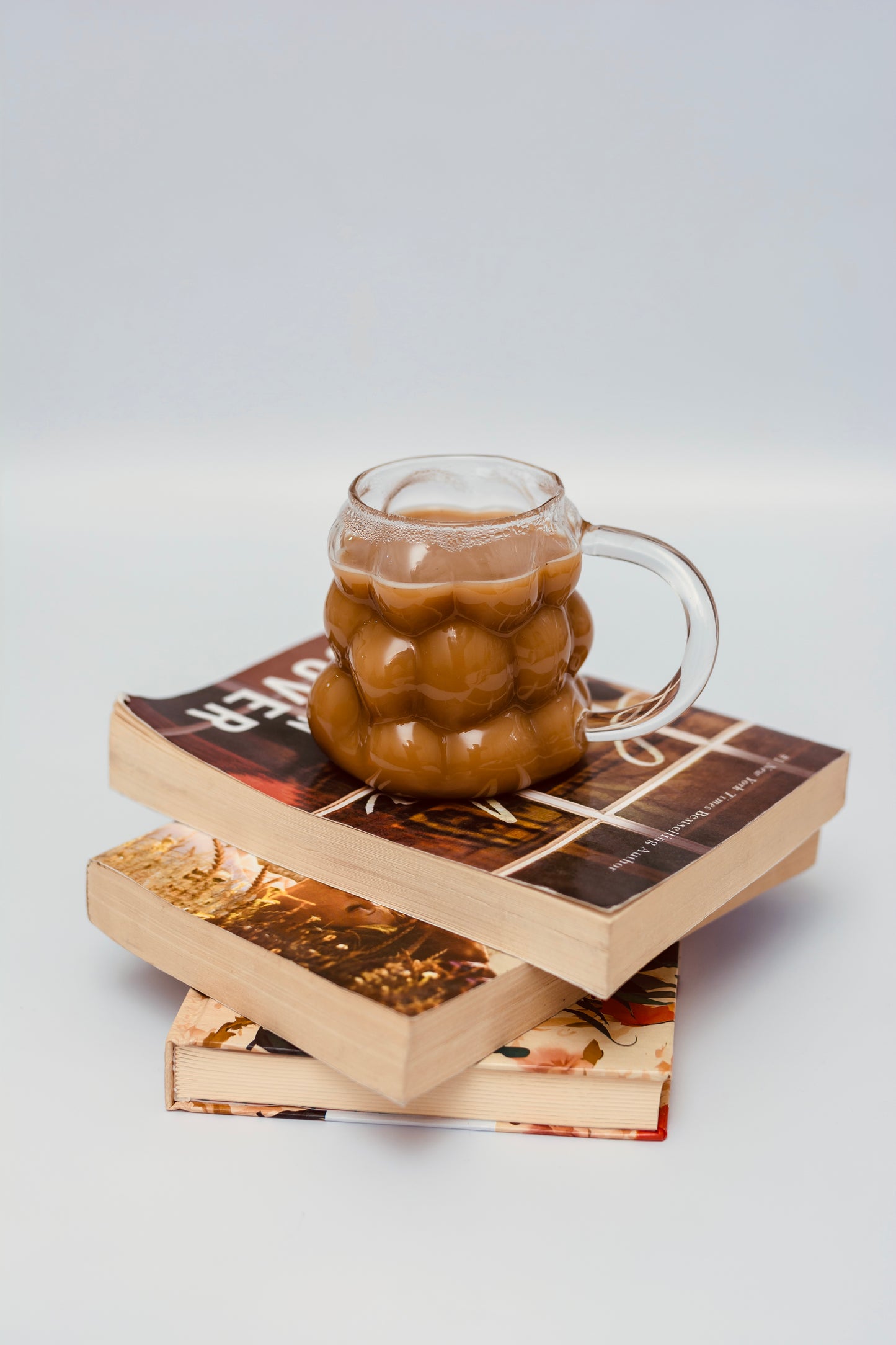 Bubble glass mug