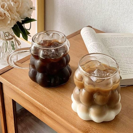 Bubble glass mug