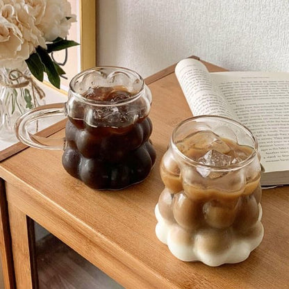 Bubble glass mug