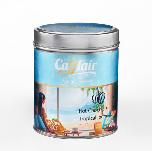 Hot chocolate coconut flavor
